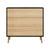 Artiss 3 Chest of Drawers Dresser Table Black&Pine