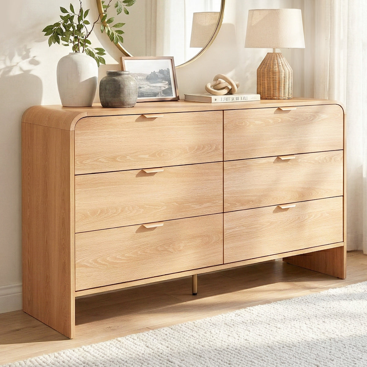 Artiss 6 Chest of Drawers Dresser Cabinet Pine