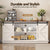 Artiss Buffet Sideboard Storage Cabinet Kitchen Cupboard Sliding Doors White