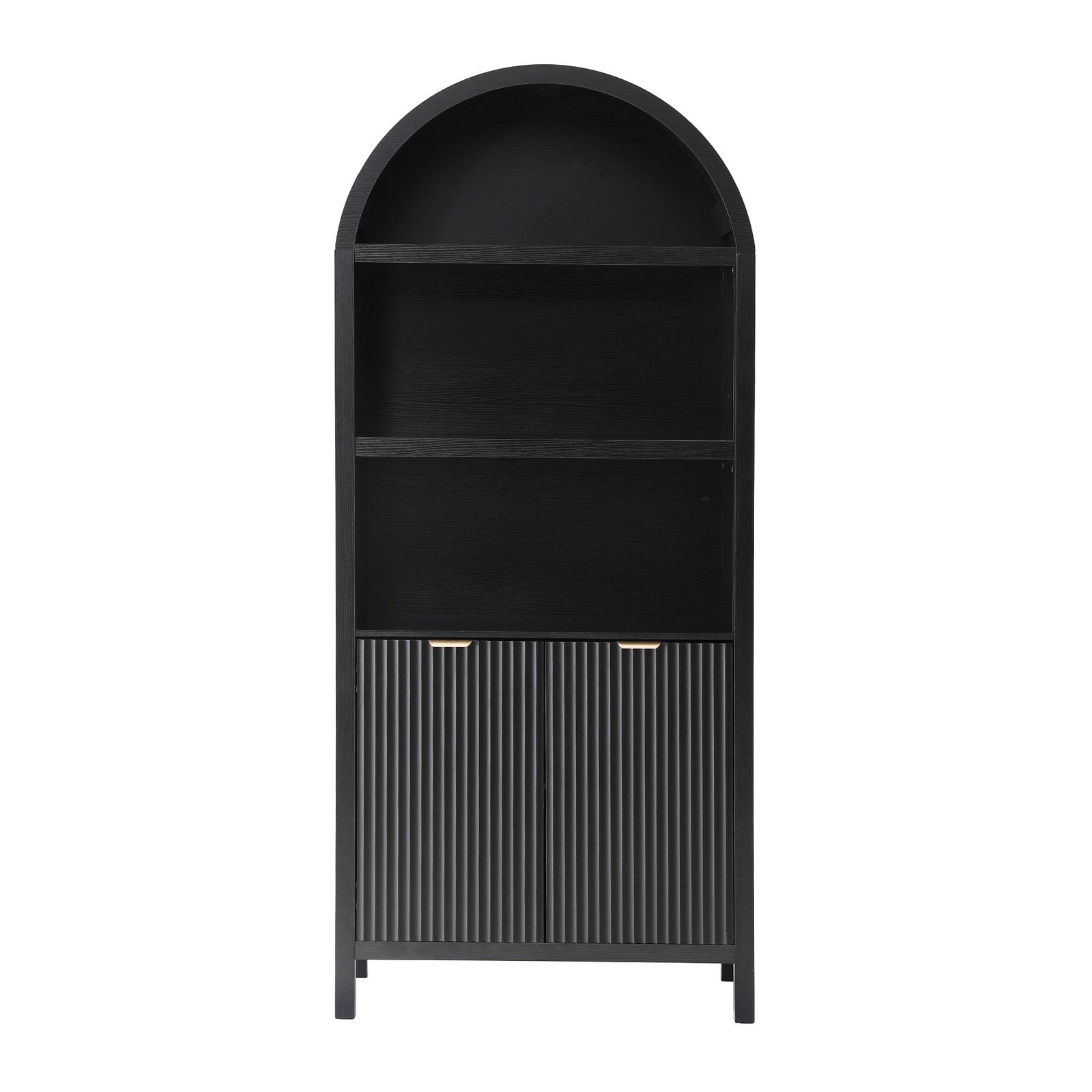 Artiss Buffet Sideboard Cabinet Pantry 180CM Arched Storage Bookshelf Black