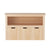 Keezi Kids Bookshelf 3 Drawers Storage Children Bookcase Toy Organiser Display Wooden