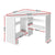 Artiss Corner Computer Desk Shelves CPU Stand L-shape Home Office Workstation Desks