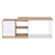 Artiss Computer Desk Swivelling L shape Home Office Storage Cabinet Oak