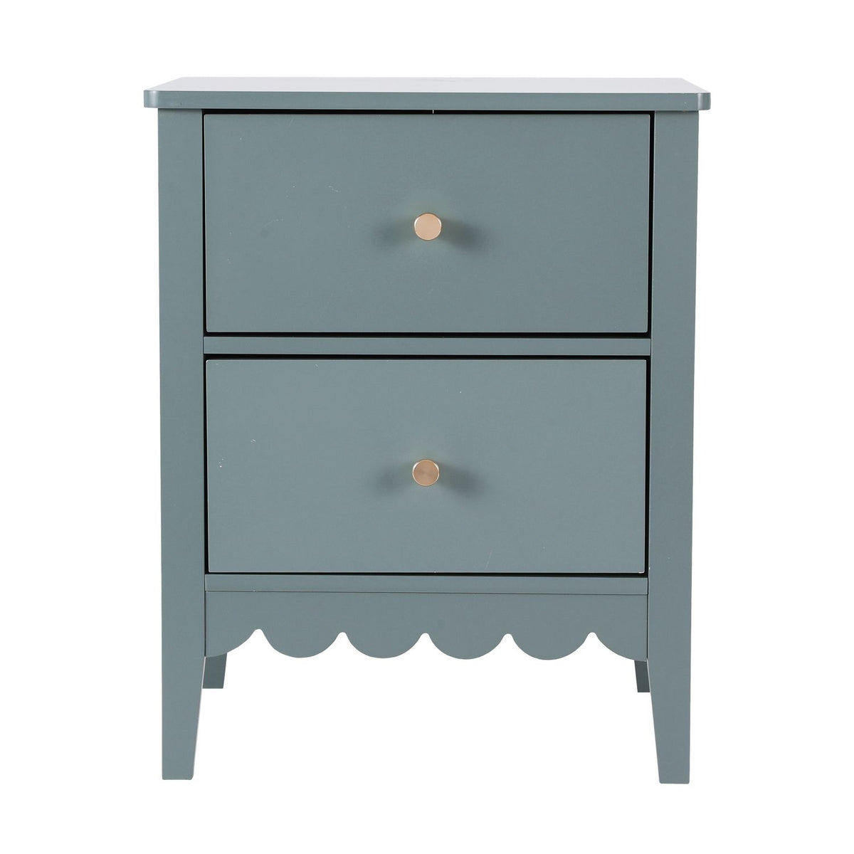 Artiss 2X Bedside Table 2 Drawers Bedroom Storage Nightstand Green