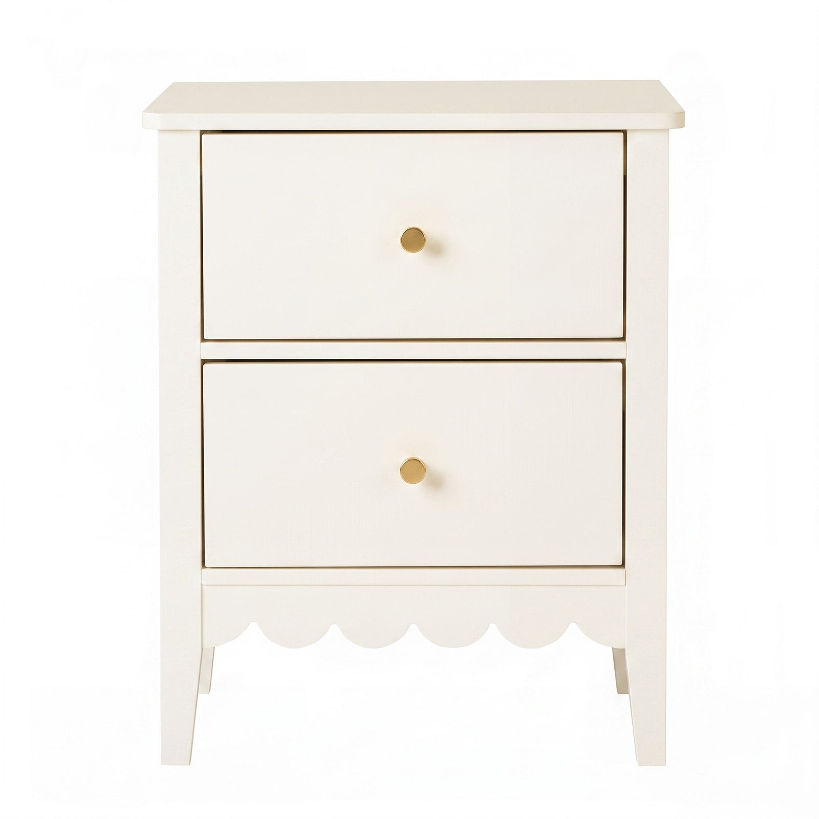 Artiss 2x Bedside Table 2 Drawers Bedroom Storage Nightstand White