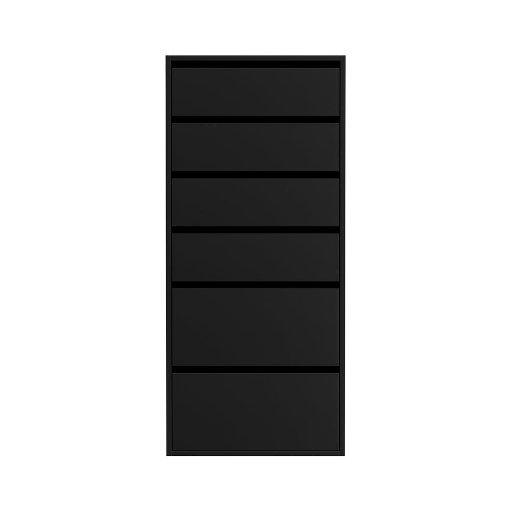 Artiss 6 Chest of Drawers Dresser Tallboy Black