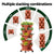 Green Fingers Raised Garden Bed 5 Tier Vertical Garden Brick Red Strawberry Stackable Planters Herbs Petunias