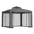 Instahut Gazebo Marquee 3m Outdoor Event Tent Camping Party Mesh Wall Canopy Grey