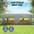 Instahut Gazebo Pop Up Marquee 3x6m Wedding Party Outdoor Camping Tent Canopy Side Wall White