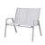 Gardeon Garden Bench Seat Steel Outdoor Patio Park Lounge Backyard Chair Grey