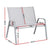 Gardeon Garden Bench Seat Steel Outdoor Patio Park Lounge Backyard Chair Grey