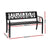 Gardeon Outdoor Garden Bench Seat Outdoor Furniture Steel 2 Seater Park Black
