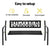 Gardeon Outdoor Garden Bench Seat Outdoor Furniture Steel 2 Seater Park Black