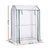 Green Fingers Mini Greenhouse PE Cover Green House Roll-Up Zippered Door 1.0x0.8x1.5M