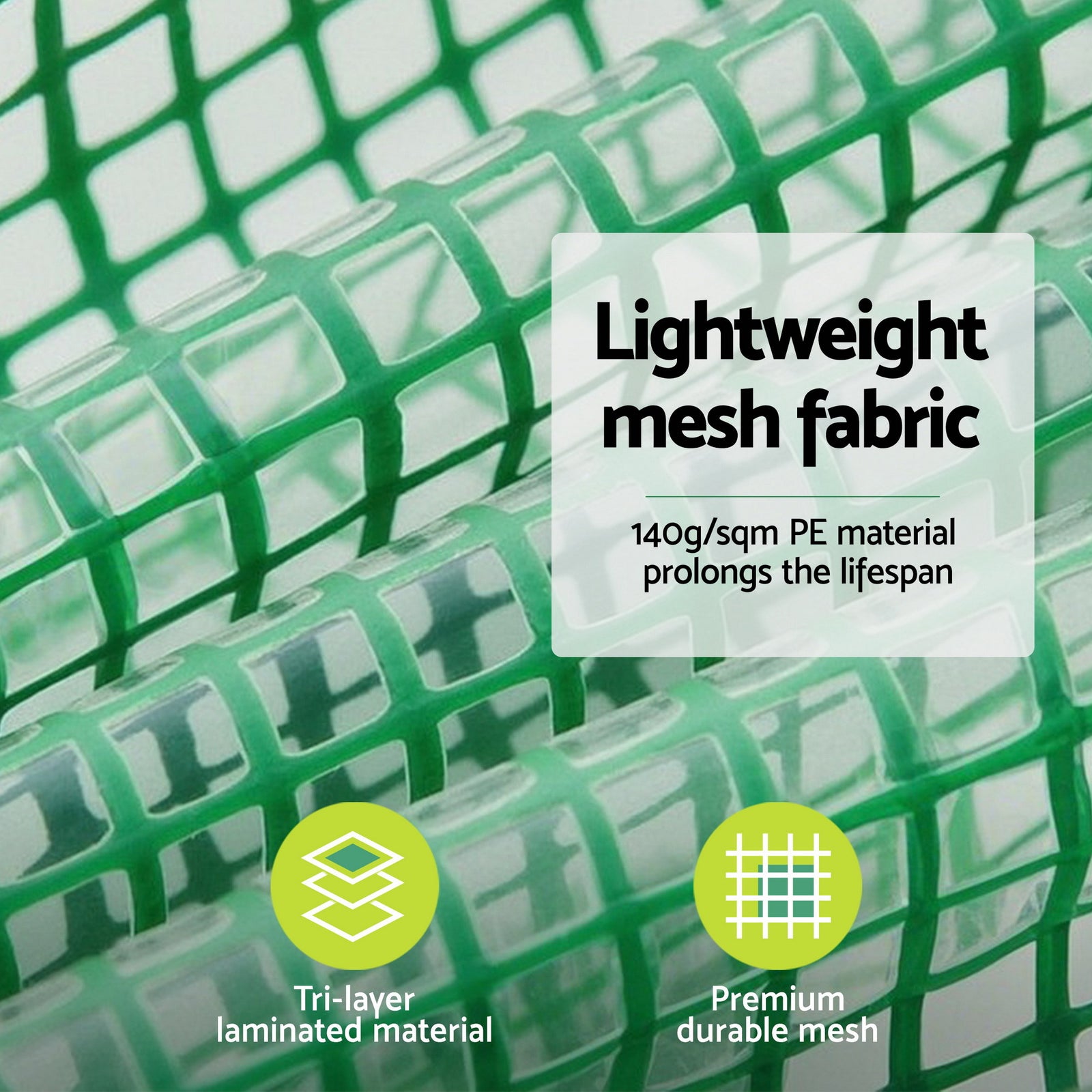 Green Fingers Greenhouse 180x240x240cm Steel Frame PE Cover Outdoor Shelter