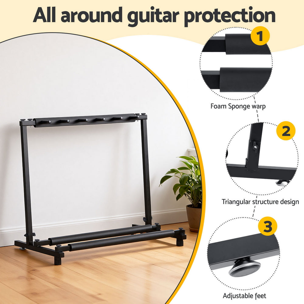 Alpha 5 Space Folding Guitar Stand Rack Holder Display