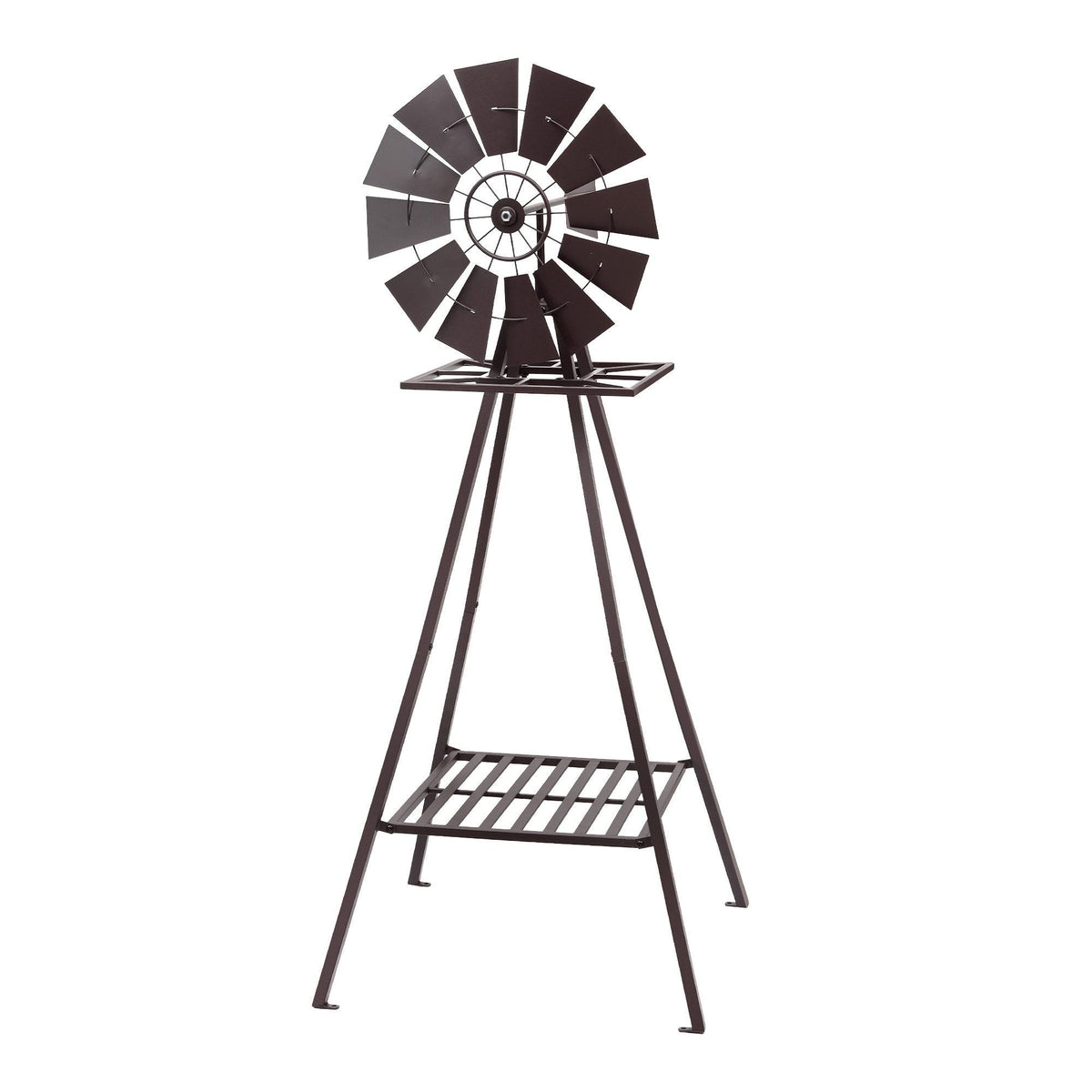 Gardeon Garden Windmill Metal Outdoor Yard Decor 160cm Bronze