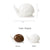 Anyhouz Snail-Shaped Lotion Shampoo Shower Gel Dispenser White Pump Bottle Home Bathroom Portable Soap