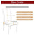 Anyhouz Chair Cover Coffee Velvet Plush Stretch Chair Slipcover Elastic Spandex Chair Cover for Dining Room Kitchen Wedding Banquet Hotel