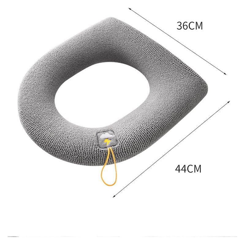 Anyhouz Toilet Seat A Blue Washable Soft Mat Pad Cushion O-shape Seat Bidet Toilet Cover Accessories