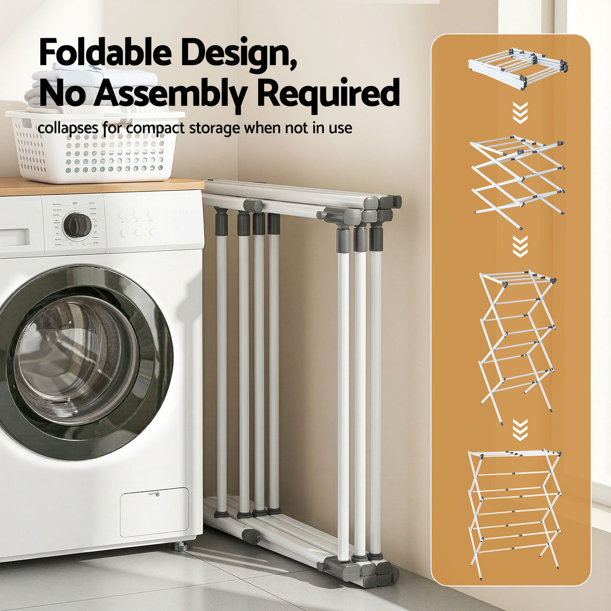 Artiss Clothes Rack Foldable Airer Drying Rack Portable No Assembly Required