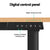 Artiss Electric Standing Desk 140cm Adjustable Height Motorised Home Office Desk Oak Black