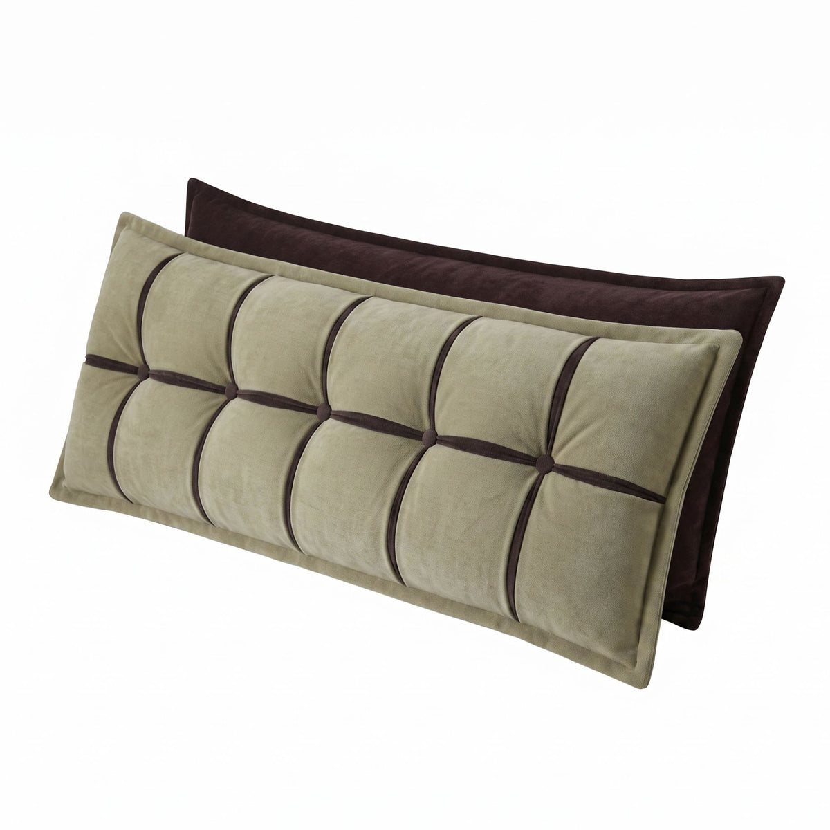 Giselle Bedding Headboard Pillow with Double-Layer Storage Wedge Reading Backrest with Adjustable Filling, Chenille Bed Rest Cushion for Daybed, Dorm, and RV Queen