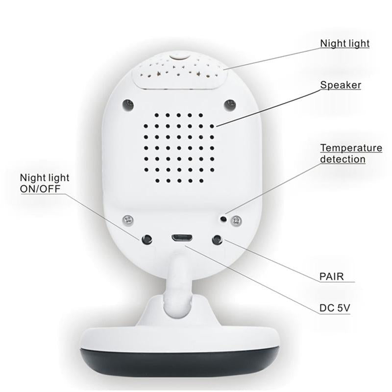 2.4 Wireless Baby Monitor With Night Vision & Two-Way Talk-1915196628076204039