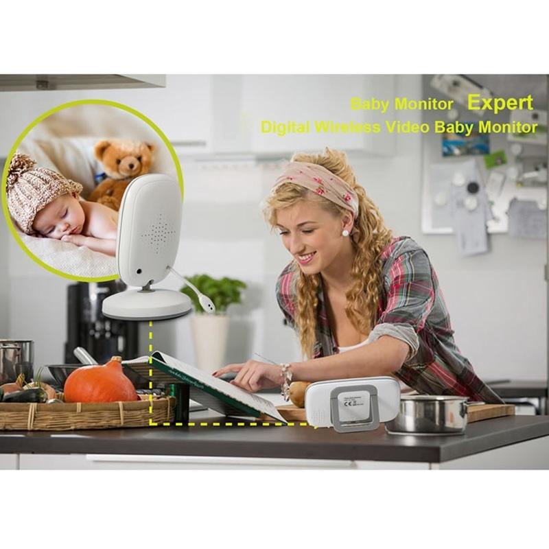 Wireless Baby Monitor With 2-Way Talk & Night Vision - 3.2 Lcd - 2.4Ghz - White-1915196640818499592