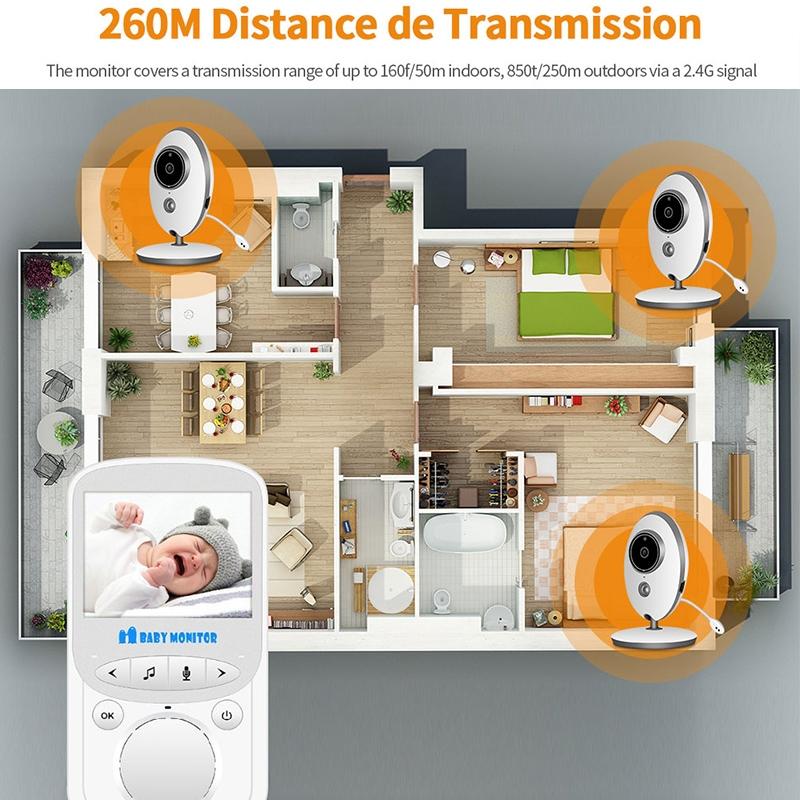 2.4 Lcd Wireless Baby Monitor With Night Vision & Two-Way Talk-1915196621436620804