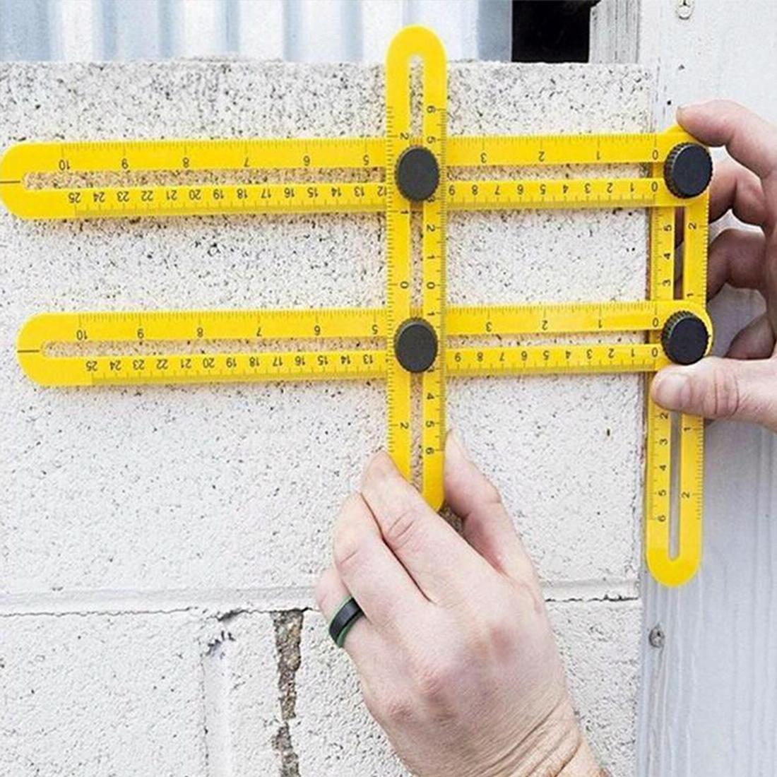 Handy Four-Sided Angle Measuring Ruler For Diy Projects-1915197400545366016