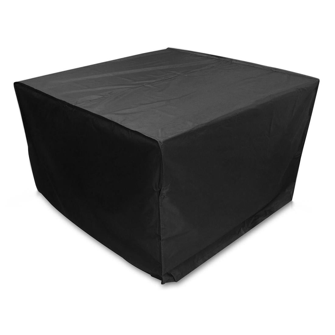 Outdoor Furniture Set Cover - Waterproof Anti-Uv Dust-Proof - 210D Oxford Cloth - 123X123X74Cm - Black-1964932360860471297
