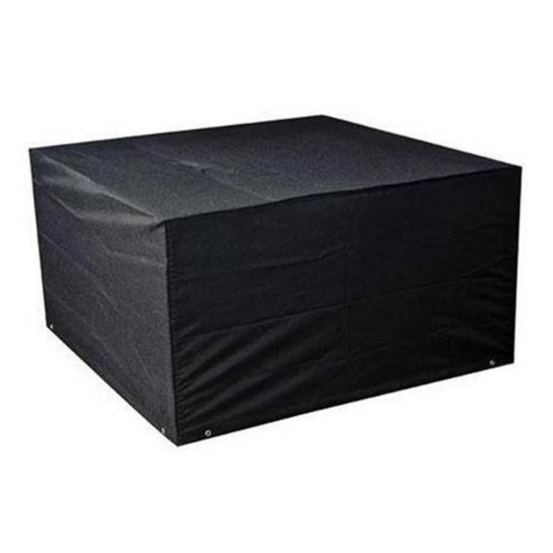 Waterproof 210D Oxford Cloth Cover For Outdoor Furniture Set - Protects From Uv Dust And Rain - 213 X 132 X 74Cm - Black-1964932304182841344