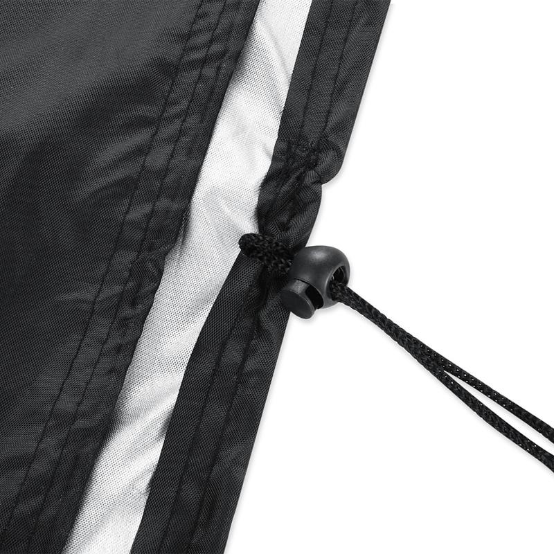 Waterproof 210D Oxford Cloth Cover For Outdoor Furniture Set - Protects From Uv Dust And Rain - 213 X 132 X 74Cm - Black-1964932304182841346