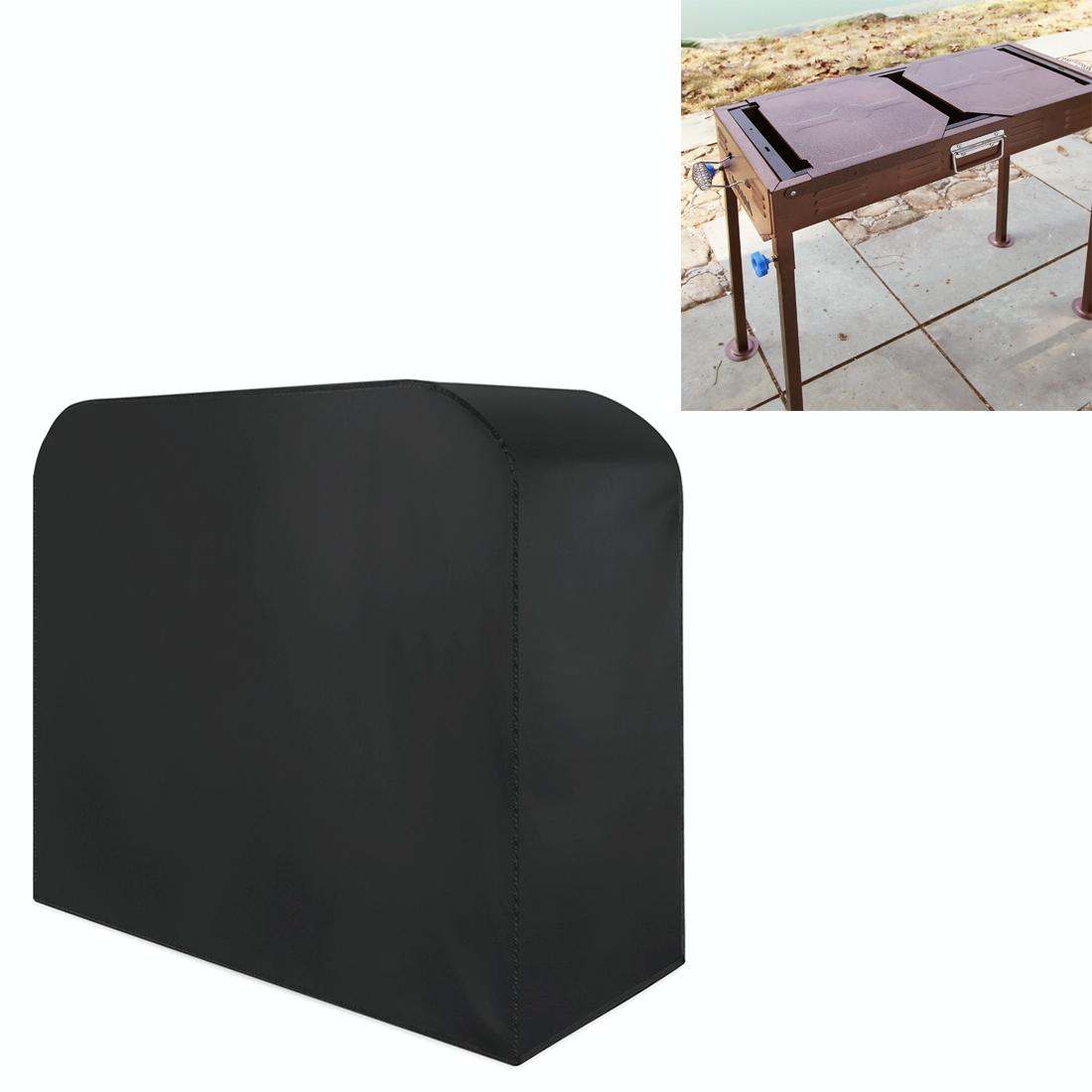 Waterproof 210D Oxford Cloth Bbq Grill Cover - Anti-Uv Dust-Proof Folding - Fits Gas Charcoal Electric - 145X61X117Cm - Black-1915197482720169991
