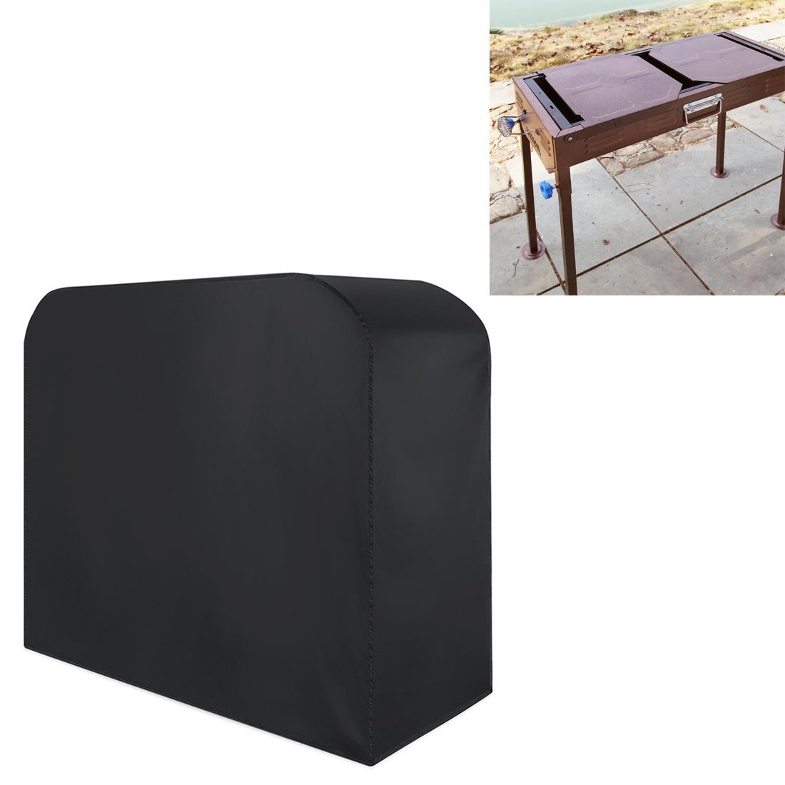 Waterproof 210D Oxford Cloth Bbq Grill Cover - Anti-Uv Dust-Proof Foldable - Fits Gas Charcoal Electric - 190X71X117Cm - Black-1915197298237902848