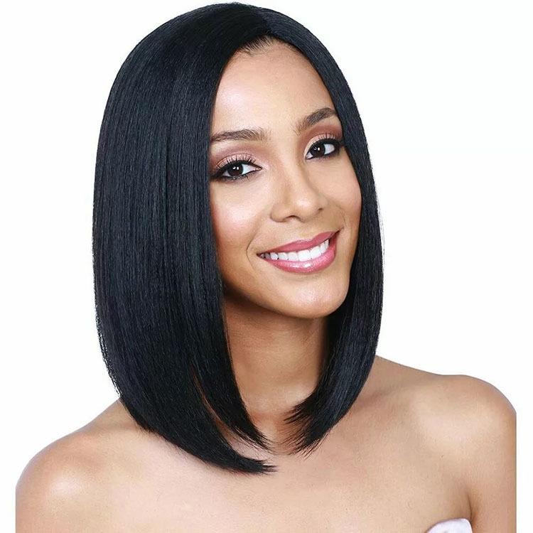 Women Shoulder Length Straight Hair Wig - Fluffy And Natural-1915196733911076868