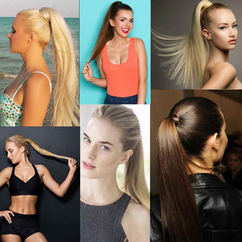 Long Straight Ponytail With Invisible Bandage - 18-1915198020971008003