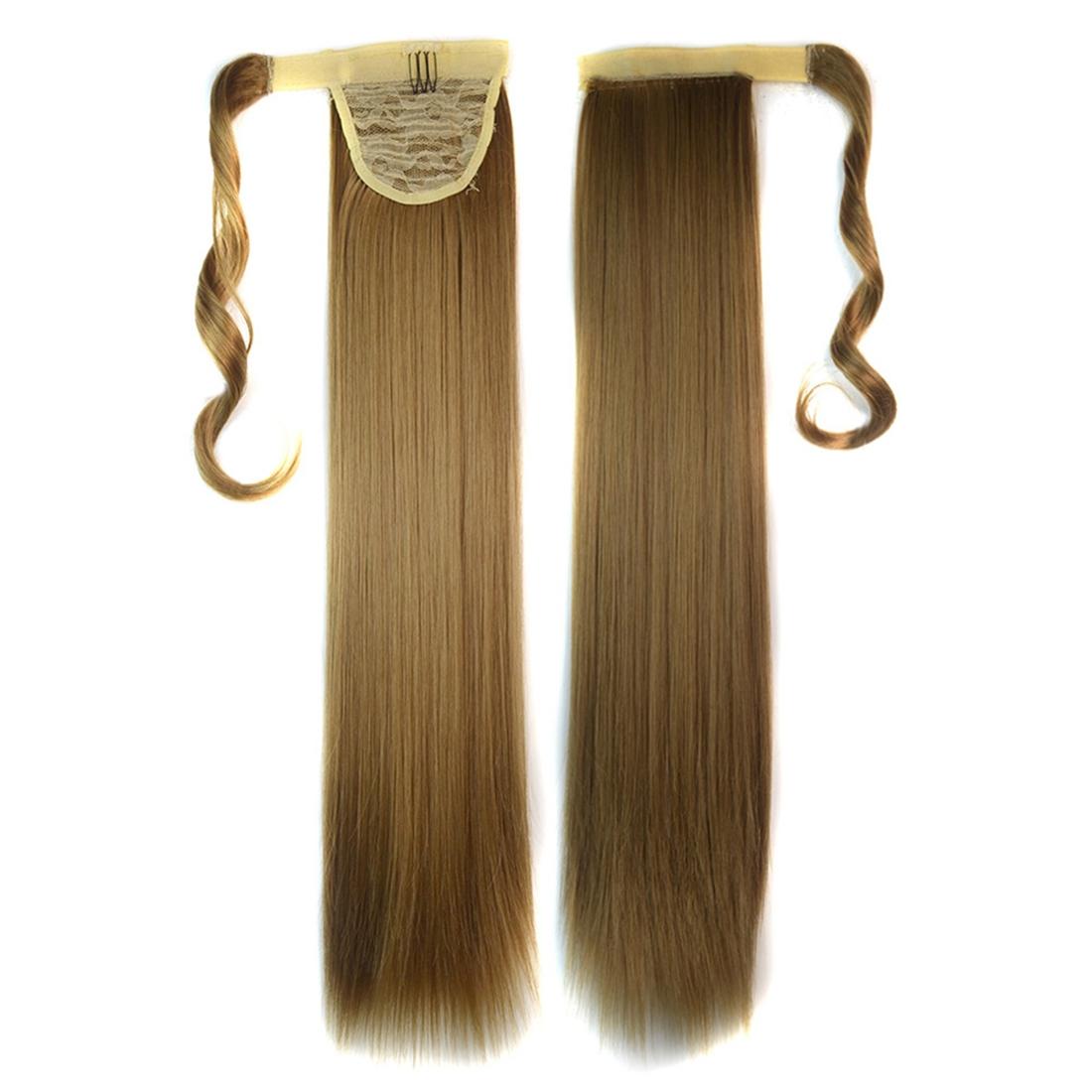 Long Straight Ponytail Wig With Invisible Bandage - 18M22-1915197550273630209