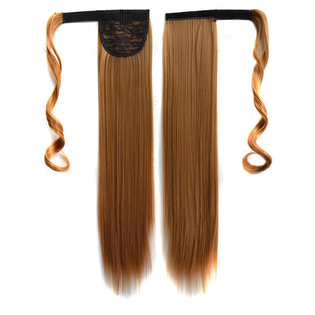 Long Straight Ponytail With Invisible Bandage For Natural Look-1915197480966950912