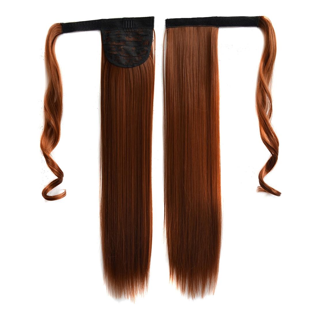 30 Long Straight Hair Wig Ponytail With Invisible Bandage Style-1915197296769896449