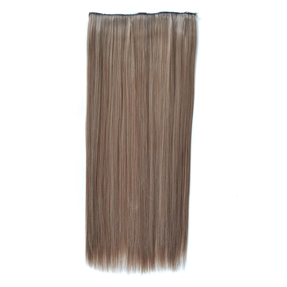 12M88 Long Straight Wig With Five Clips - Natural Look-1915197472544788480