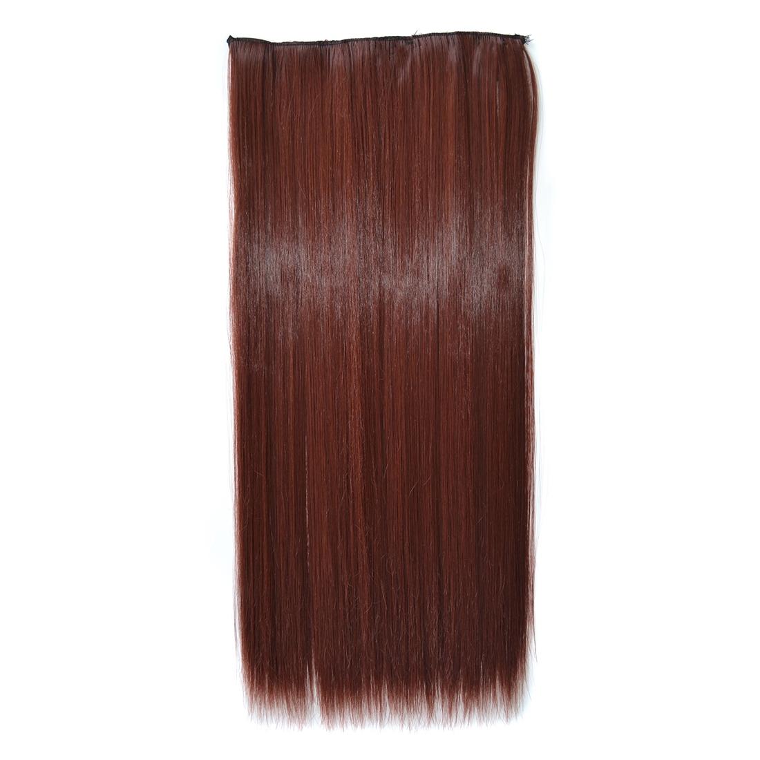 33M35 Long Straight Wig With Five Clips - Natural Look-1915198429601075201