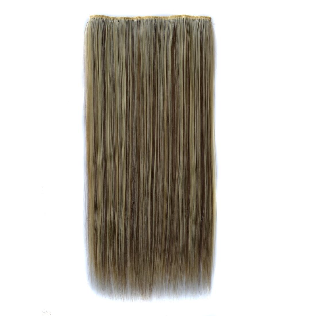 Long Straight 5 Clip Wig Extension In 613H18 Colour-1915197068306157568