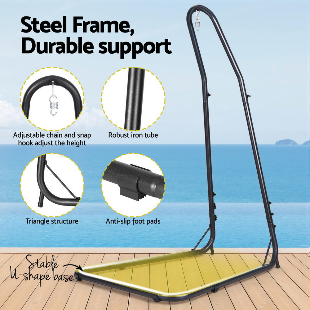 Gardeon Hammock Hanging Chair with Heavy Duty Steel Stand