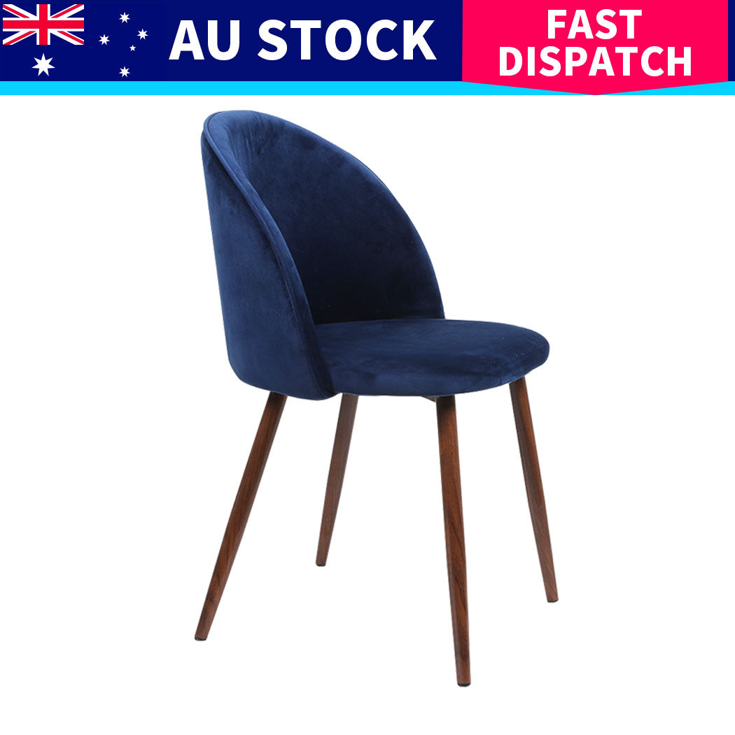 Levede 6x Dining Chairs Seat French Navy-1973193556076138504
