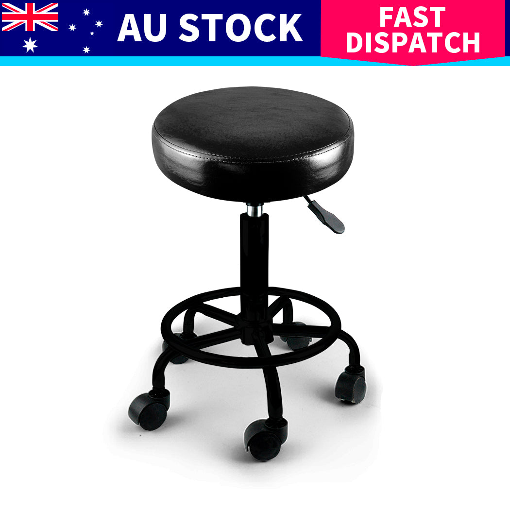 Levede 2x Salon Stool Swivel Bar Stools-1973193577790050312