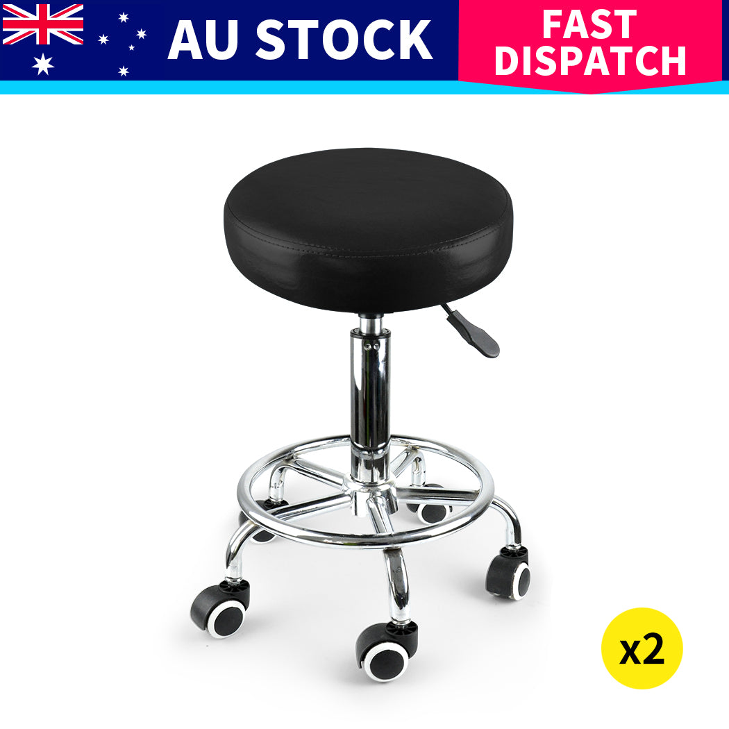 4x Levede Swivel Salon Barstool Hairdressing-1973193578192703495