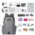 Grey Canvas Dual-Shoulder Laptop Backpack - Portable Outdoor-1915196546702512134