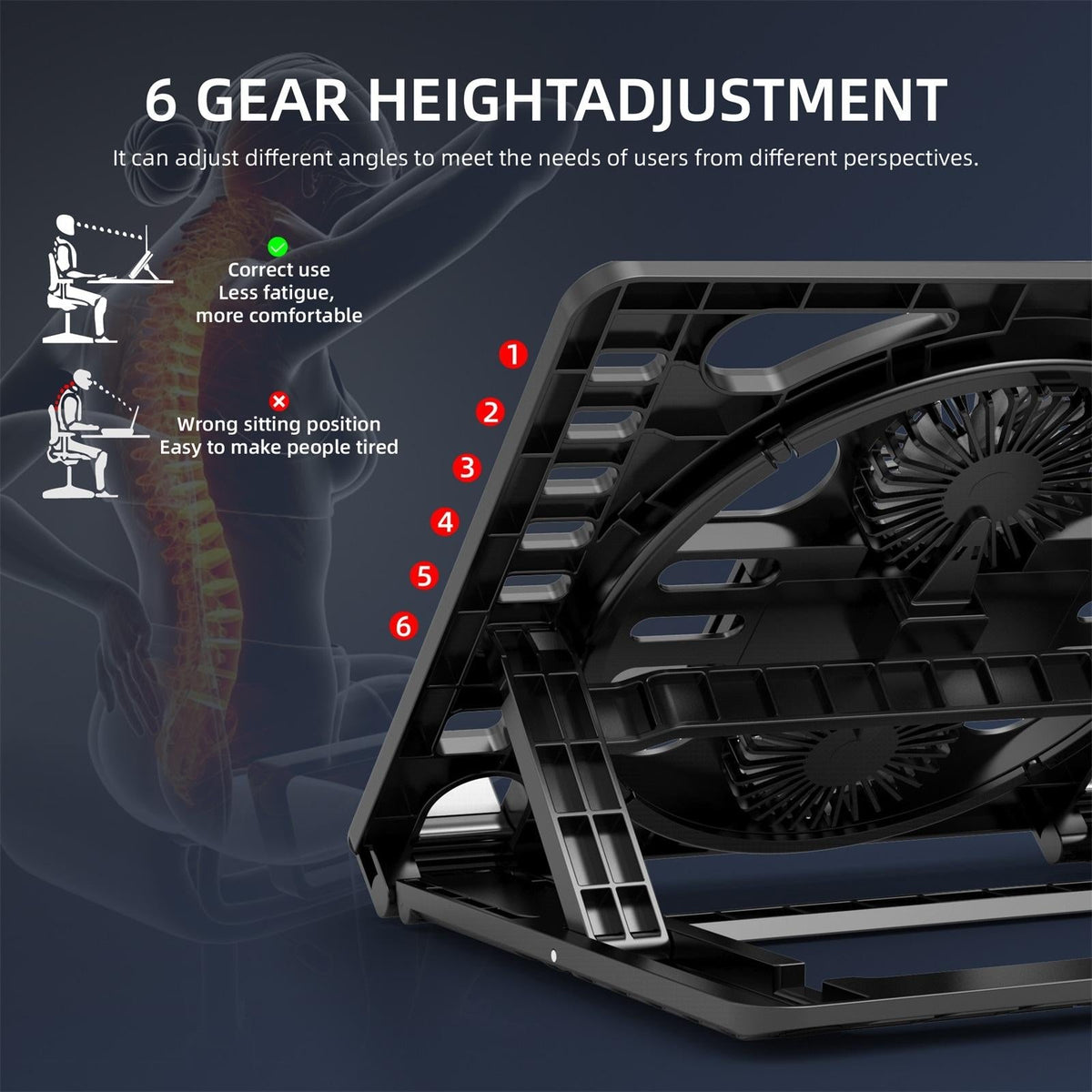 Portable Gaming Laptop Cooling Stand-1964932252144111620